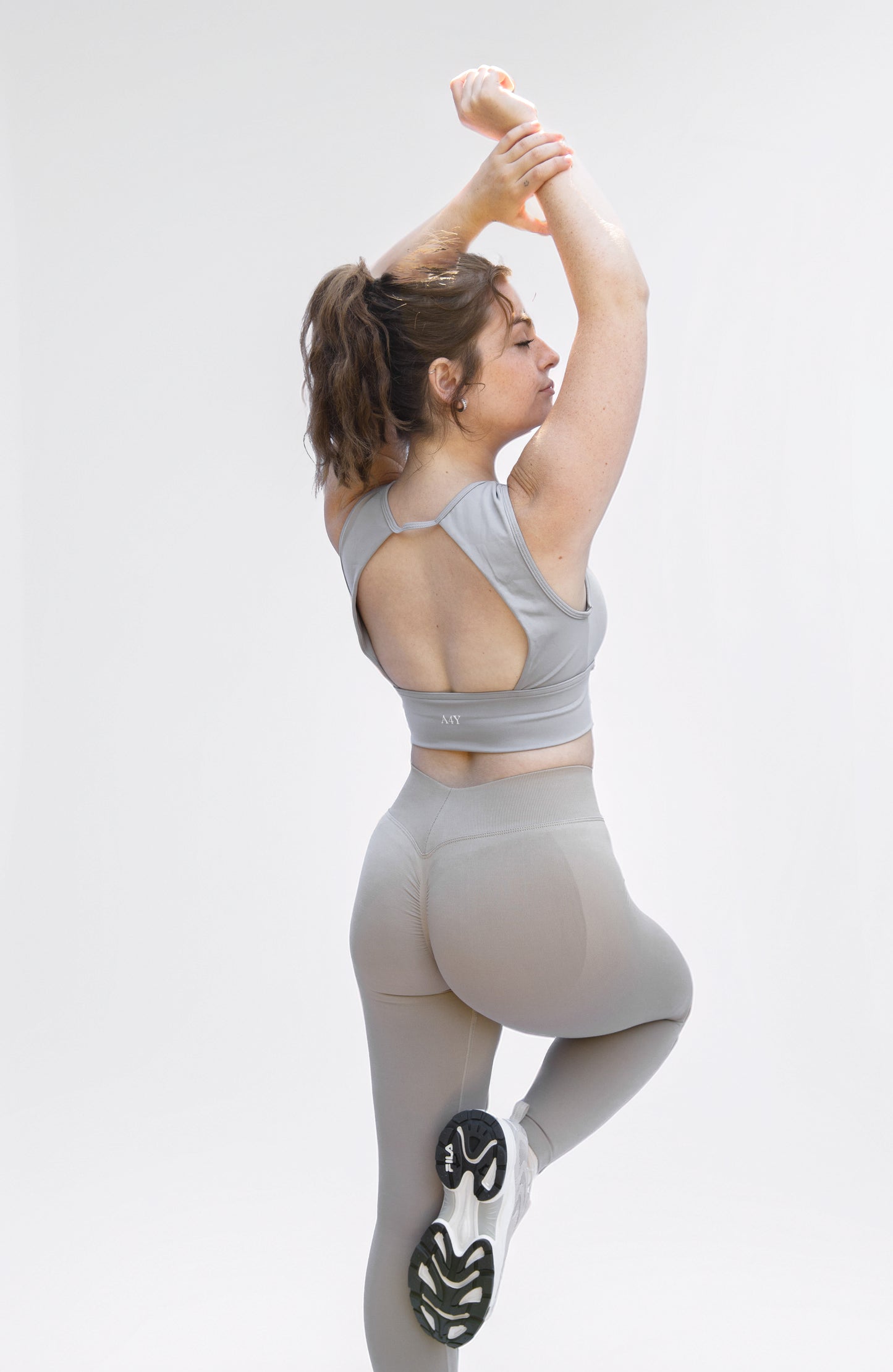 Beige Seamless Sculpting Leggings