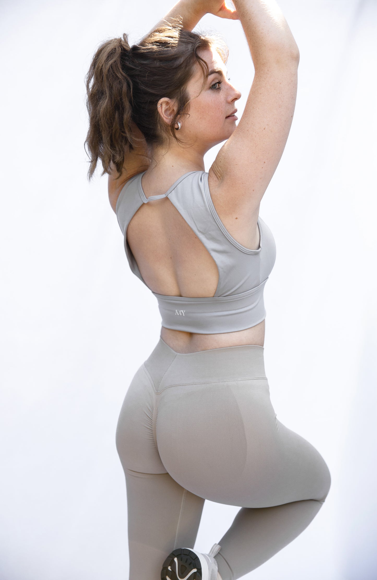 Beige Seamless Sculpting Leggings