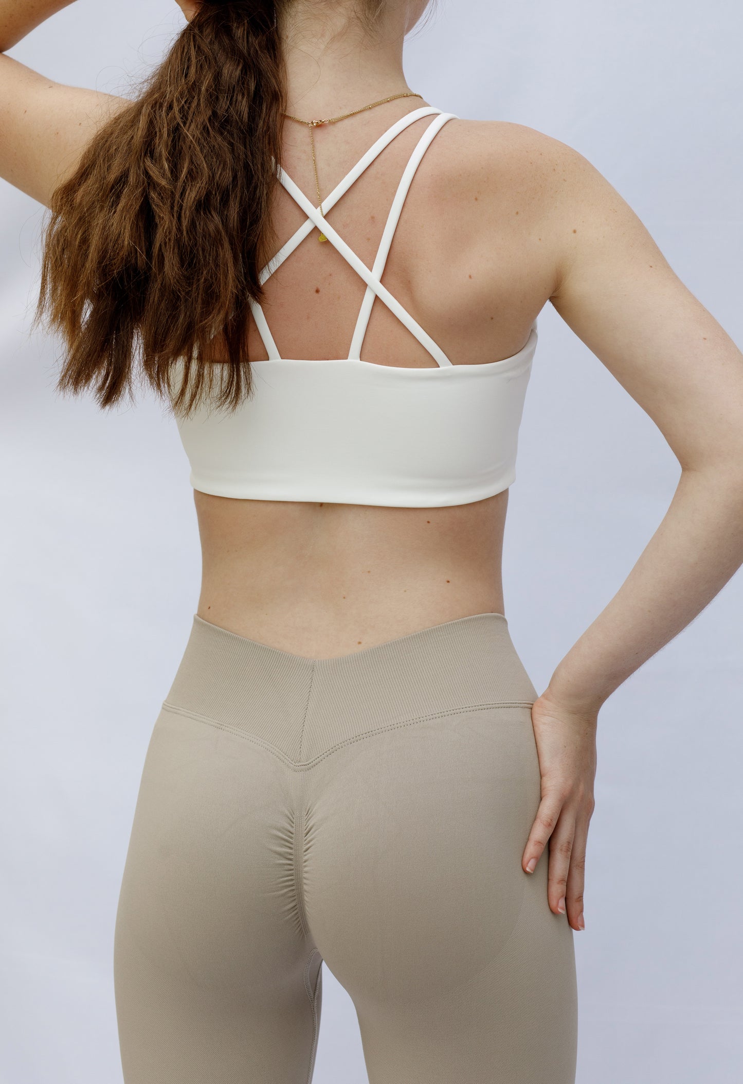 Beige Seamless Sculpting Leggings