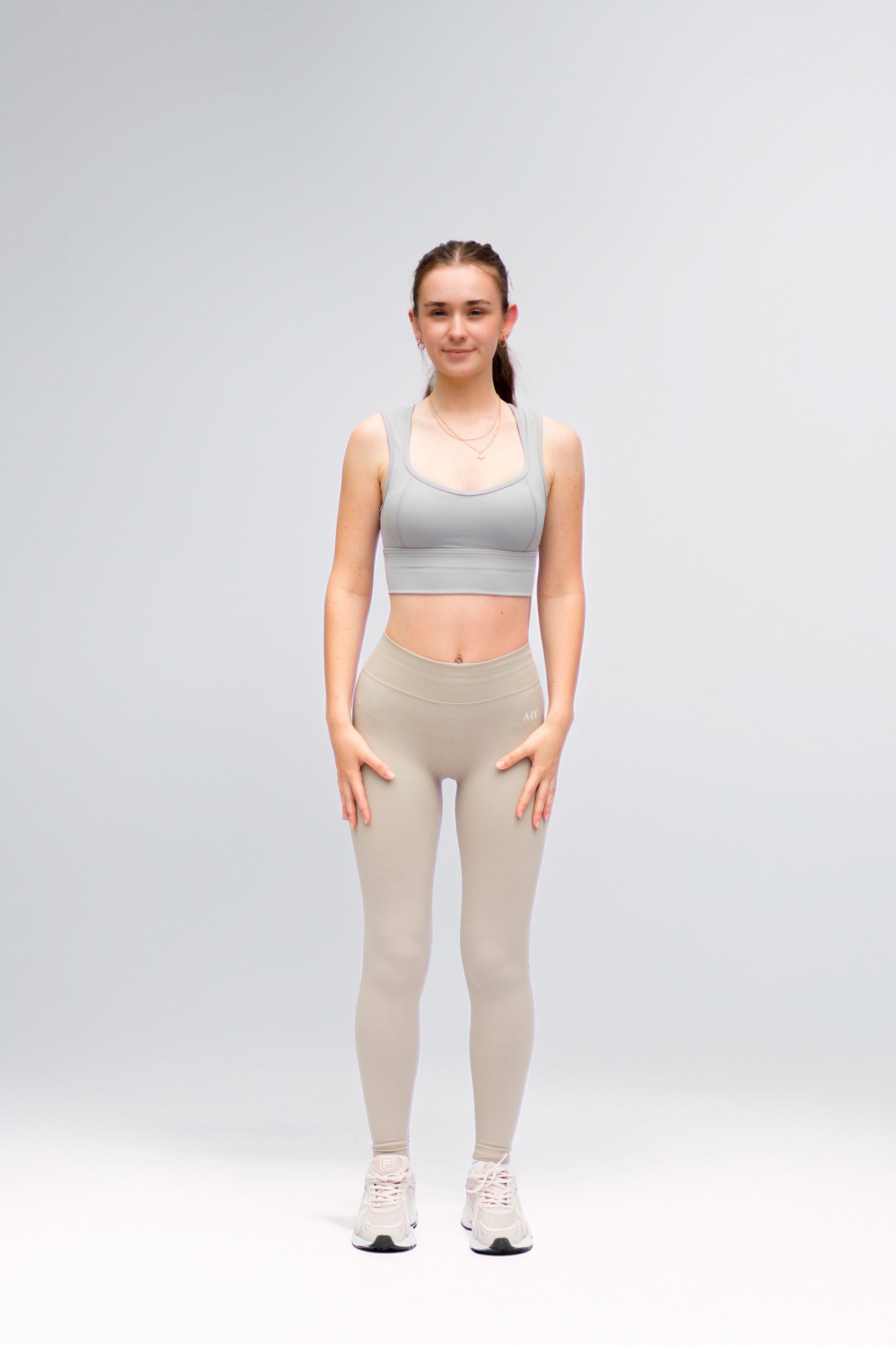Beige Seamless Sculpting Leggings