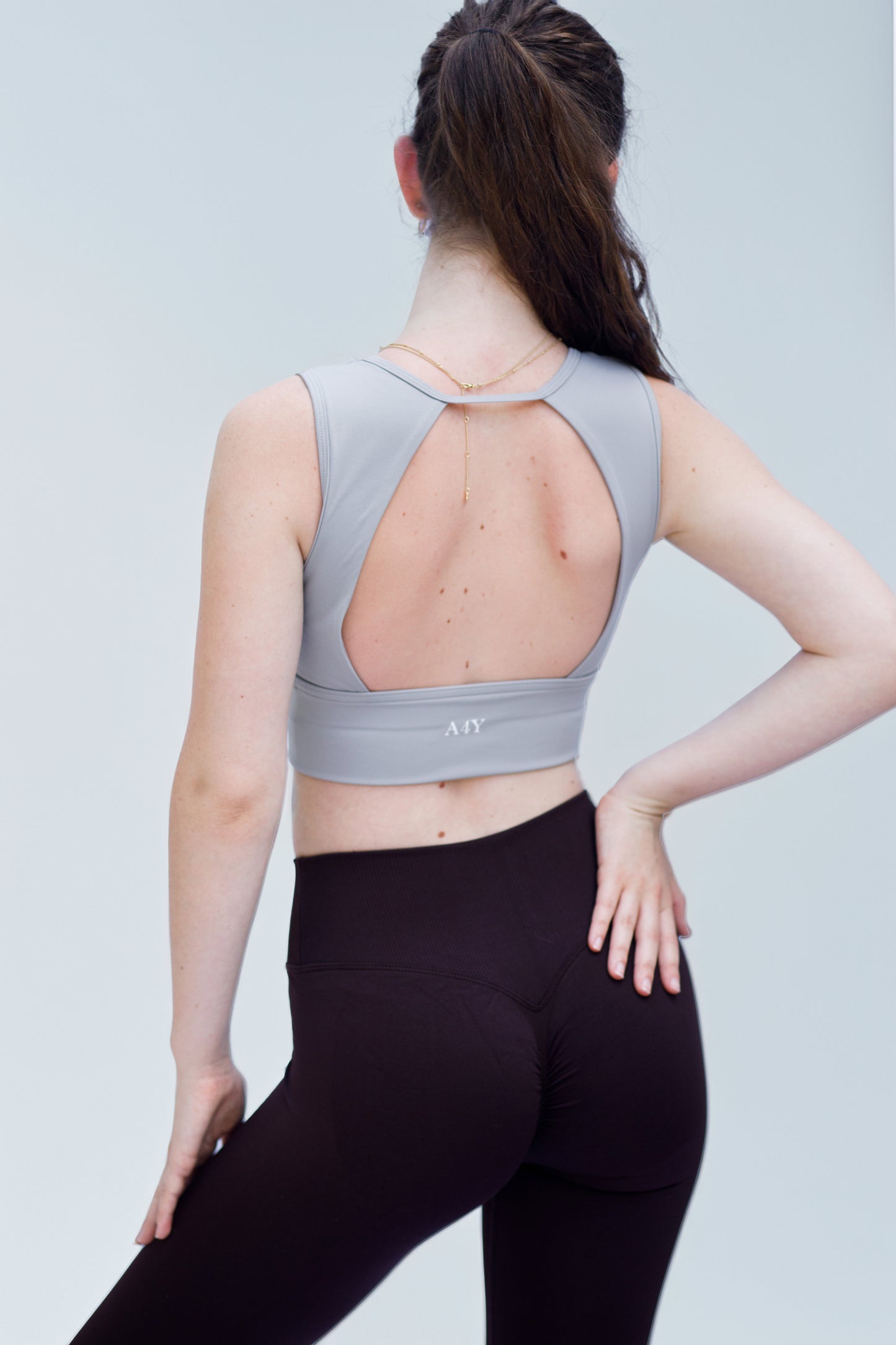 Chocolate Brown V-Waist Seamless Leggings