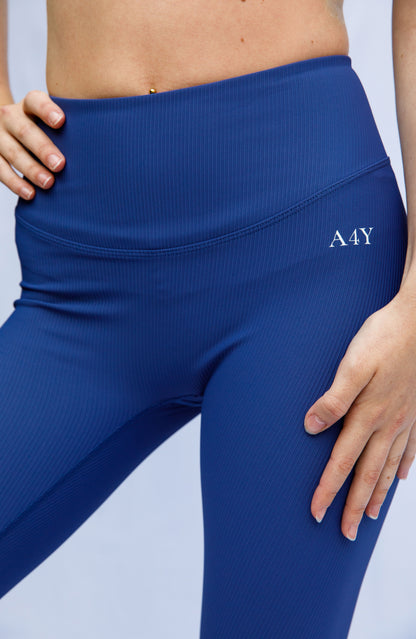 Royal Blue Seamless Gym Set – Sculpting Comfort & Style