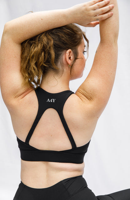 Textured Sculpt Seamless Leggings & Strappy Crop Bra Set