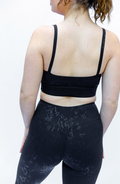 Women's A4Y Sport Chic Black Set | Leggings and Top