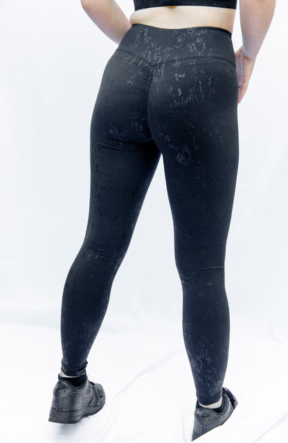 Women's A4Y Sport Chic Black Set | Leggings and Top