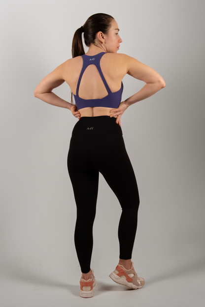 Black High-Waist Seamless Leggings