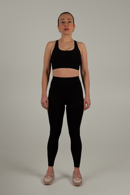 Black High-Waist Seamless Leggings